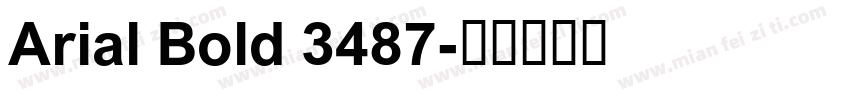 Arial Bold 3487字体转换